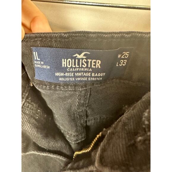 Black Wide Leg Jeans - Picture 6 of 7